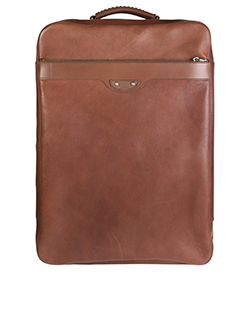 Balenciaga Voyage Suitcase,Leather,Brown,285766,55,2